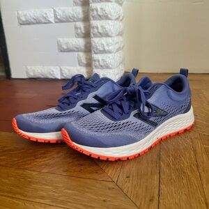 Blue and Orange New Balance Sneakers